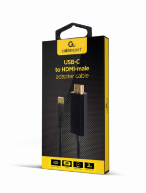 ADAPTADOR USB-C A HDMI-MACHO 4K 60HZ 2 M NEGRO