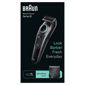 AFEITADORA CORPORAL MASCULINA BRAUN BT3411 INALAMBRICA AUTONOMIA 50 MIN