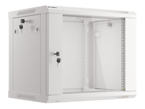 ARMARIO LANBERG MURAL 9U 600X450 RACK 19 FLAT PACK V2 PUERTA CRISTAL GRIS