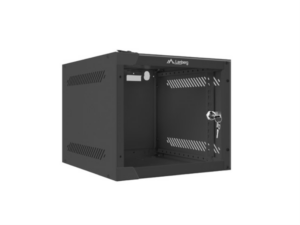 ARMARIO LANBERG MURAL RACK 10" 4U/280X310 FLAT PACK NEGRO PUERTA CRISTAL
