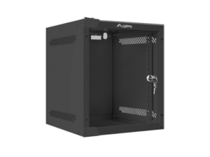 ARMARIO LANBERG MURAL RACK 10" 6U/280X310 FLAT PACK NEGRO PUERTA CRISTAL
