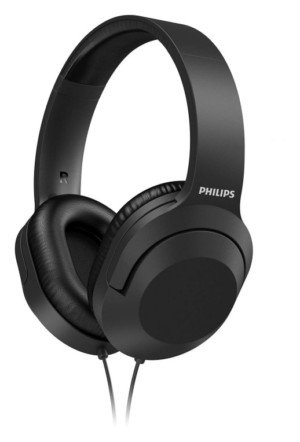 AURICULARES DIADEMA PHILIPS TAH2005 CABLE 2M NEGRO