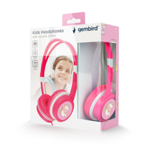 AURICULARES PARA NIÑOS GEMBIRD CONTROL DE VOLUMEN ROSA