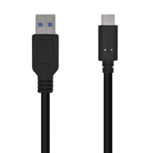 CABLE AISENS USB 3.1 GEN2 10GBPS 3A TIPO USB-C M-A M NEGRO 0,5mts