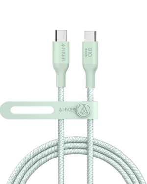 CABLE ANKER 544 USB-C TO USB-C CABLE (6FT 140W BIO-NYLON GREEN)