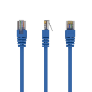 Cable CAT5E UTP moldeado 0,25m Azul