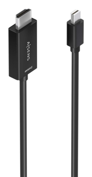 CABLE CONVERSOR AISENS MINI DP/M A HDMI/M 4K@60HZ NEGRO 1.0M