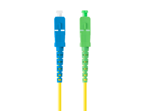CABLE DE FIBRAOPTICA LANBERG 1M MONO SC/APC-SC/UPC SIMPLEX G657A1 LSZH AMARILL