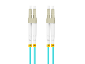 CABLE DE FIBRAOPTICA LANBERG 1M MULTI LC/UPC-LC/UPC DUPLEX OM3 50/125 LSZH  AZUL