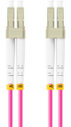 CABLE FIBRA OPTICA LANBERG 0.5 M MULTI LC/UPC-LC/UPC DUPLEX OM4 50/125 LSZH VI