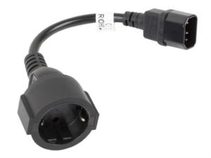 CABLE LANBERG ADAPTADOR IEC 320 C14/SCHUKO CEE7 HEMBRA 20CM