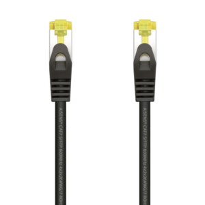 CABLE RED AISENS LATIGUILLO RJ45 LSZH CAT.7 SFTP PIMF 0.5M NEGRO