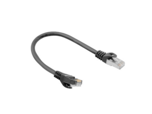 CABLE RED LANBERG LATIGUILLO CAT.6 FTP 0.25M NEGRO FLUKE  PASSED
