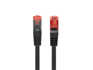 CABLE RED LANBERG LATIGUILLO CAT.6 S/FTP LSZH CU 1.5M NEGRO FLUKE  PASSED