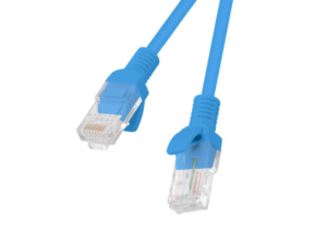 CABLE RED LANBERG LATIGUILLO CAT.6 UTP 1M AZUL FLUKE  PASSED