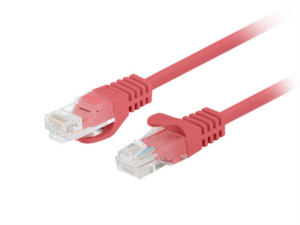 CABLE RED LANBERG LATIGUILLO CAT.6 UTP 1M ROJO FLUKE PASSED PACK 10 UD