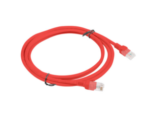 CABLE RED LANBERG LATIGUILLO CAT.6 UTP 2M ROJO FLUKE  PASSED