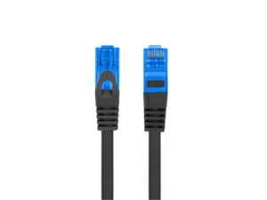 CABLE RED LANBERG LATIGUILLO CAT.6A S/FTP LSZH CCA 20M NEGRO FLUKE  PASSED