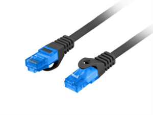 CABLE RED LANBERG LATIGUILLO CAT.6A S/FTP LSZH CCA 3M NEGRO FLUKE  PASSED