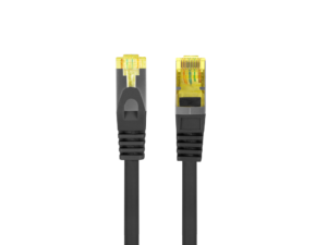 CABLE RED LANBERG LATIGUILLO CAT.6A S/FTP LSZH CU 1M NEGRO FLUKE PASSED