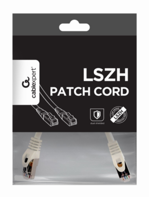 CABLE RED S-FTP GEMBIRD  CAT 6A LSZH BLANCO 0,25 M