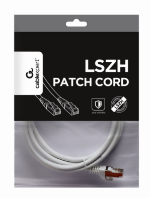 CABLE RED S-FTP GEMBIRD CAT 6A LSZH BLANCO 2 M