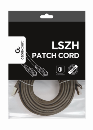 CABLE RED S-FTP GEMBIRD  CAT 6A LSZH NEGRO 10M