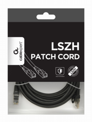 CABLE RED S-FTP GEMBIRD  CAT 6A LSZH NEGRO 5M