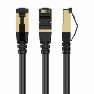 CABLE RED S-FTP GEMBIRD  CAT 8 LSZH NEGRO 15 M