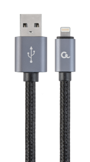 CABLE TRENZADO DE ALGODON GEMBIRD 8 PINES CON CONECTORES METALICOS, 1,8 M