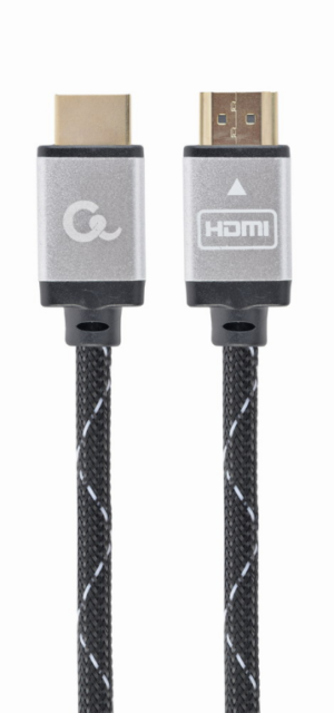 CABLE TRENZADO HDMI 2.0 4K 60HZ GEMBIRD SELECT PLUS SERIES CON ETHERNET 3M NEGRO