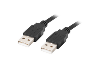 CABLE USB 2.0 LANBERG MACHO/MACHO 0.5M NEGRO