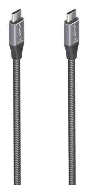 CABLE USB 3.2 AISENS GEN2X2 ALUMINIO 8K@30HZ 5A 100W C/M-C/M 3.0M