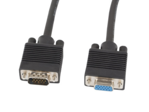 CABLE VGA LANBERG MACHO HEMBRA FERRITA NEGRO 3 M