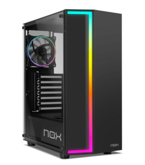 CAJA NOX INFINITY GAMA rgbRAINBOW ATX 1XUSB3.0 2XUSB2.0 NEGRO RGB