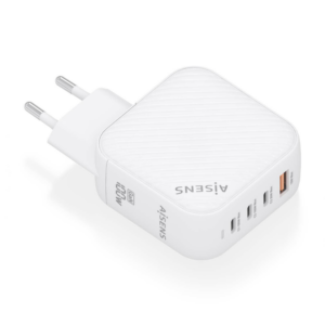 CARGADOR AISENS GAN 100W 3XUSB-C PD3.0 QC4.0 1XUSB-A QC3.0 BLANCO
