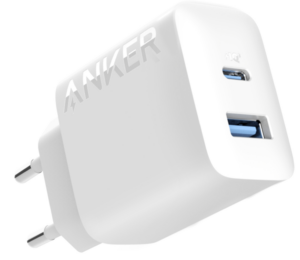 CARGADOR ANKER WALL CHARGER (20W 1A1C WHITE)