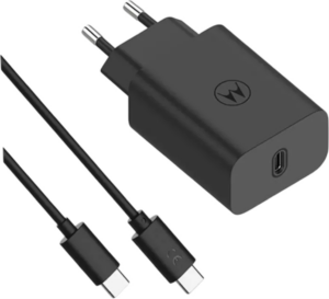 CARGADOR DE PARED MOTOROLA 30W 1XUSB-C + CABLE