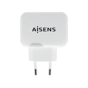 CARGADOR USB 17W AISENS 5V 3.4A 2xUSB CON CONTROL AI BLANCO