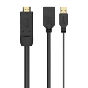 CONVERSOR AISENS ACTIVO HDMI 2.0 A/M USB A/M DISPLAYPORT/H 10CM