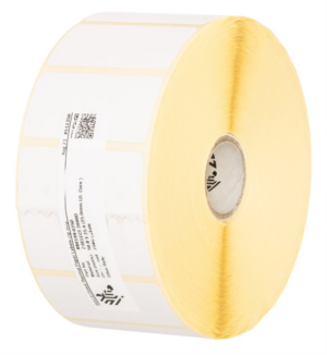 ETIQUETAS ZEBRA TERMICA DIRECTA 57X51MM 1370 ETIQUETAS/ROLLO ( CAJA 12 ROLLOS)