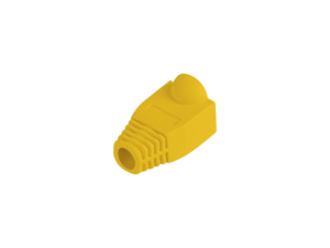 FUNDA PROTECTOR LANBERG CONECTOR RJ45 (PACK 100 UDS) AMARILLO