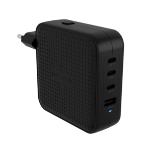 HYPERÂ® HYPERJUICEÂ® 100W USB-C GAN TRAVEL CHARGER (3C+1A) - BLACK