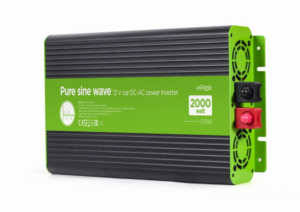 INVERSOR CORRIENTE DC-AC GEMBIRD  COCHE DE ONDA SINUSOIDAL PURA DE 12 V 2000 W