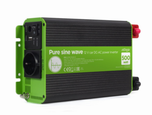 INVERSOR CORRIENTE DC-AC GEMBIRD  COCHE DE ONDA SINUSOIDAL PURA DE 12 V 500 W