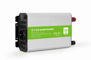 INVERSOR DE CORRIENTE GEMBIRD  PARA COCHE DE 12 V 1200 W