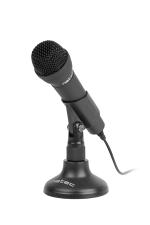 MICROFONO NATEC ADDER OMNIDIRECCIONAL NEGRO
