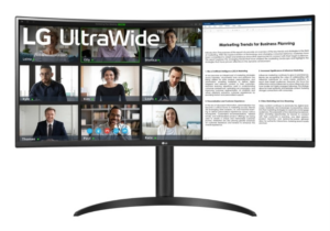 MONITOR LG 34" 34WR55QK-B HMDI X2  DO USB-C CURVO