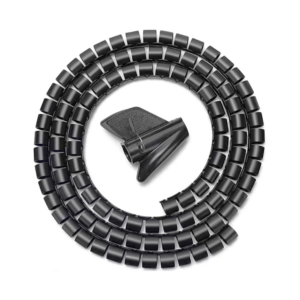 ORGANIZADOR CABLE AISENS EN ESPIRAL 25MM NEGRO 1.0M