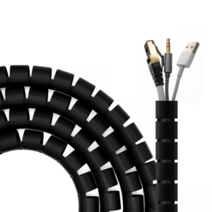 ORGANIZADOR CABLES AISENS EN ESPIRAL 25MM NEGRO 3.0M